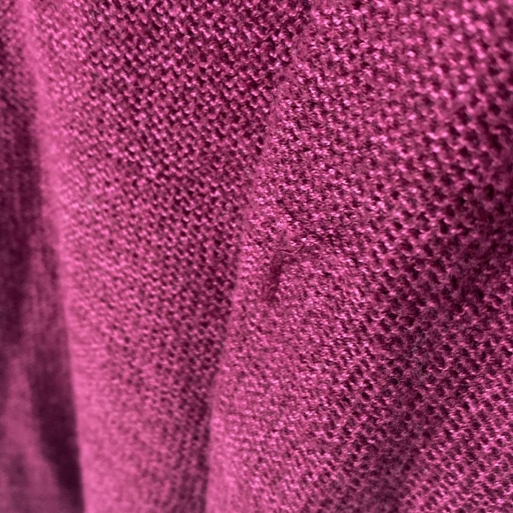 Justice sweater dress, size 12, maroon with print at bodice & sleeves. - Picture 5 of 5